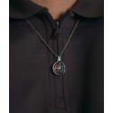 Colgante rosa de los vientos de acero con circonitas - MTC131CD