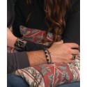 Pulsera acero y black agate - RB210BR-N