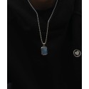 Placa acero y lapis lazuli - RB259CD-L