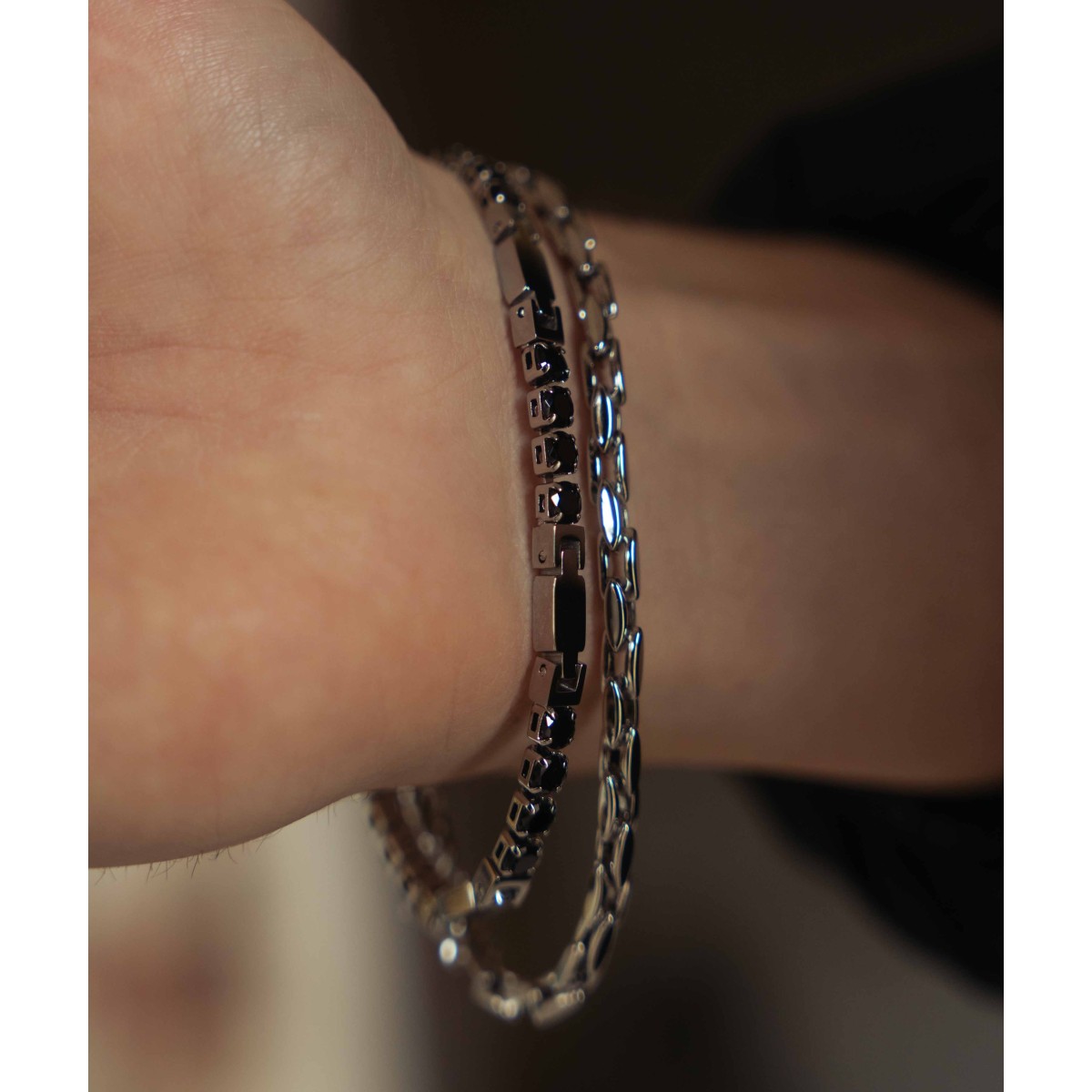 Pulsera de acero y circonitas - RB260BR