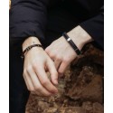 Pulsera piel y acero - 84BA1562