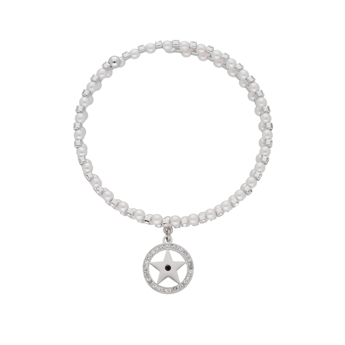 Puls estrella alloy,circonitas y perla - BL017BR