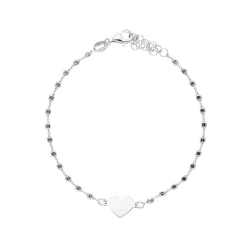 Pulsera corazón plata - LAF6551BR