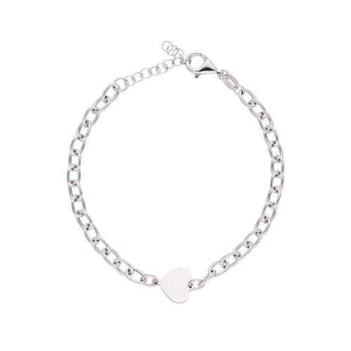Pulsera corazón plata - LAF6554BR