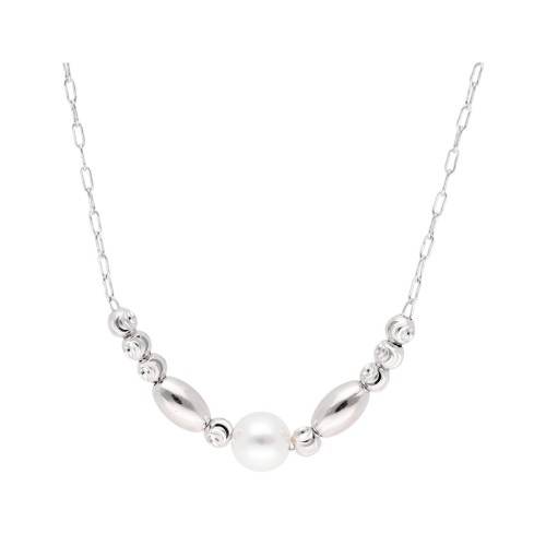 Collar plata y perla - LAF6563CL