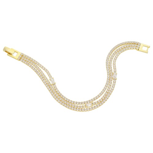 Pulsera plata y Premium Zirconia - LPZ195BR-D