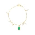 Pulsera plata y perlas - LAF6562BR-DV