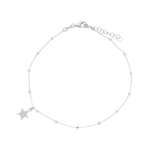 Tobillera estrella plata  - LAF6566TB