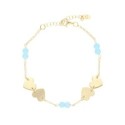 Pulsera corazones plata - LAF6555BR-DA