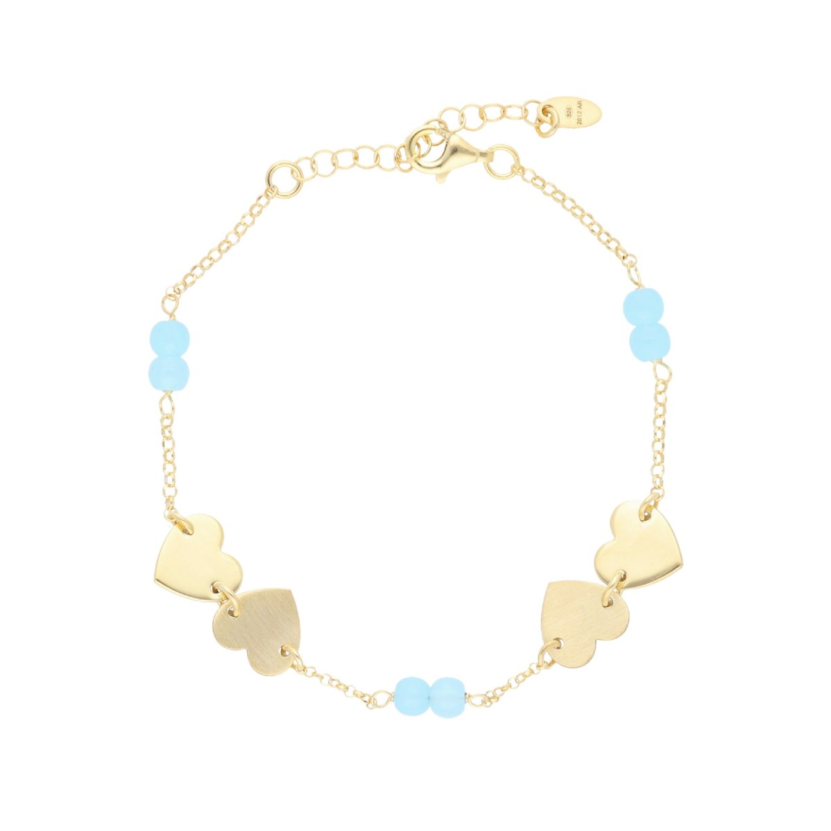 Pulsera corazones plata - LAF6555BR-DA
