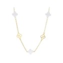Collar trébol plata - LAF6557CL-DB