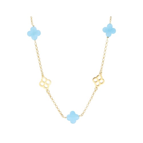 Collar trébol plata - LAF6557CL-DA