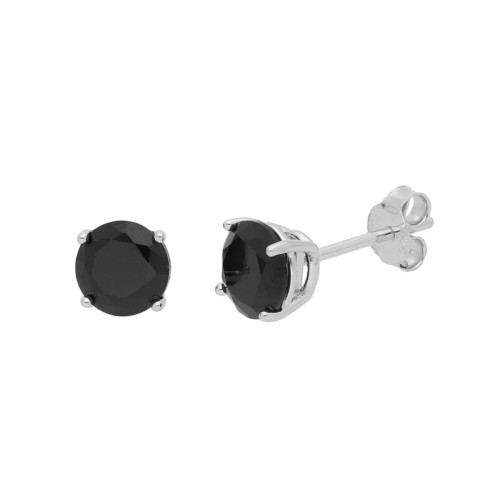 Pendientes plata y circonitas 5mm - LAD4606A-5N