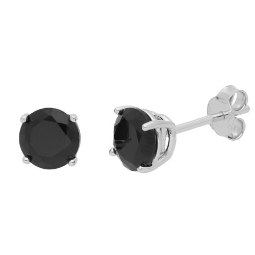 Pendientes plata y circonitas 6mm - LAD4606A-6N