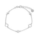 Pulsera plata y circonitas - LAF6195BR