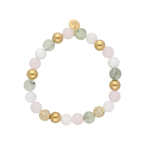 Pulsera acero y piedras naturales - SHA243
