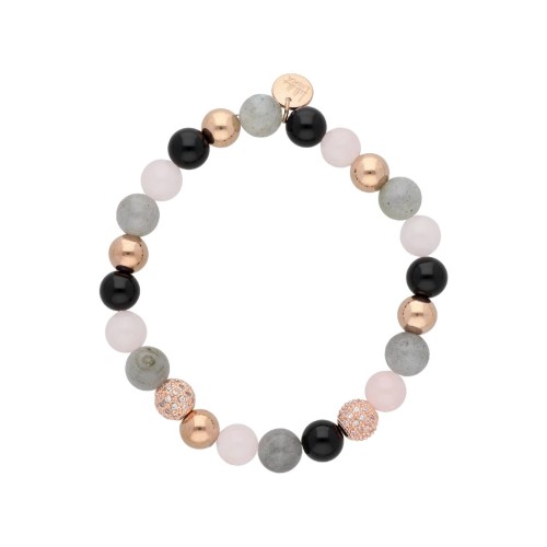 Pulsera acero y piedras naturales - SHA244