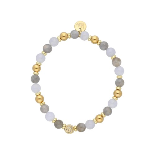 Pulsera acero y piedras naturales - SHA250-1