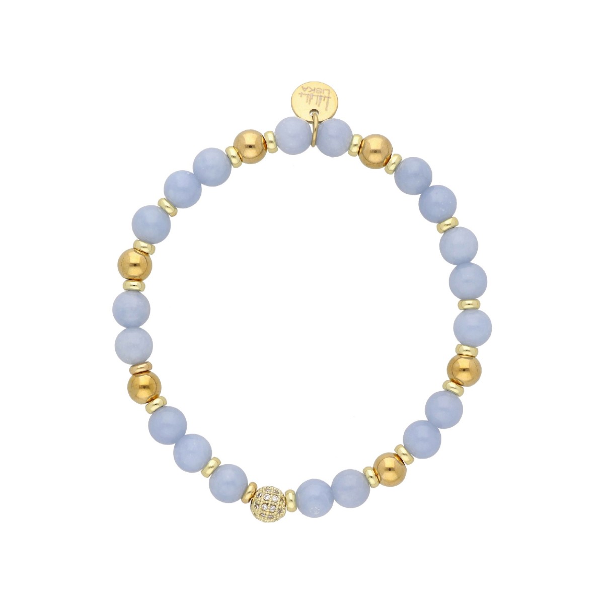 Pulsera acero y piedras naturales - SHA250-2