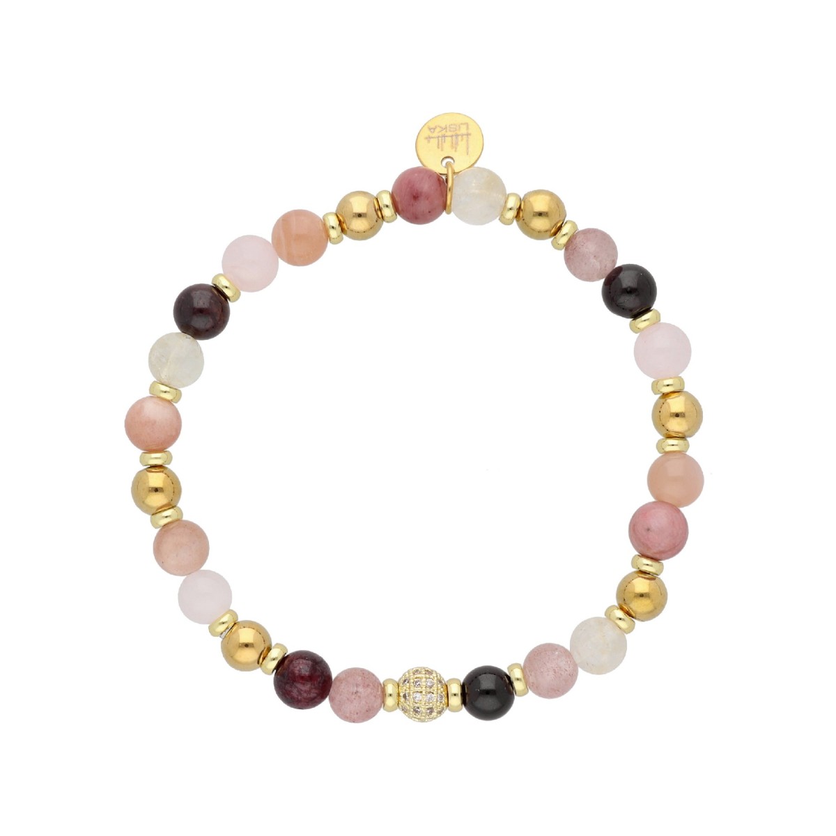 Pulsera acero y piedras naturales - SHA250-5