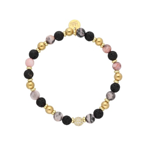 Pulsera acero y piedras naturales - SHA250-6