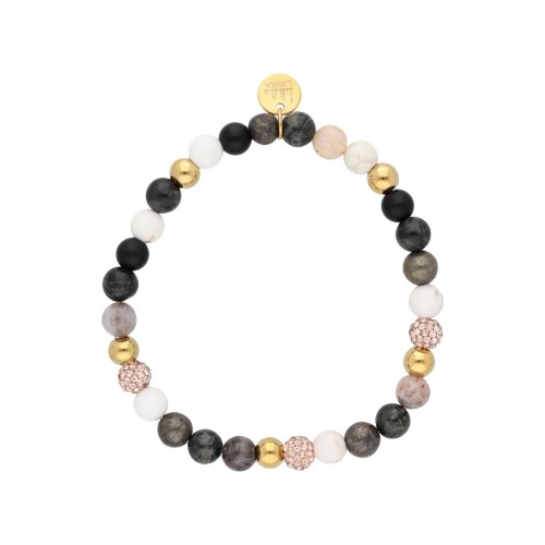 Pulsera acero y piedras naturales - SHA251-1