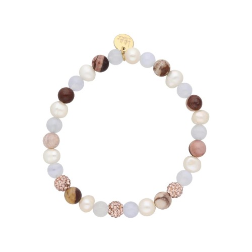 Pulsera acero y piedras naturales - SHA251-3