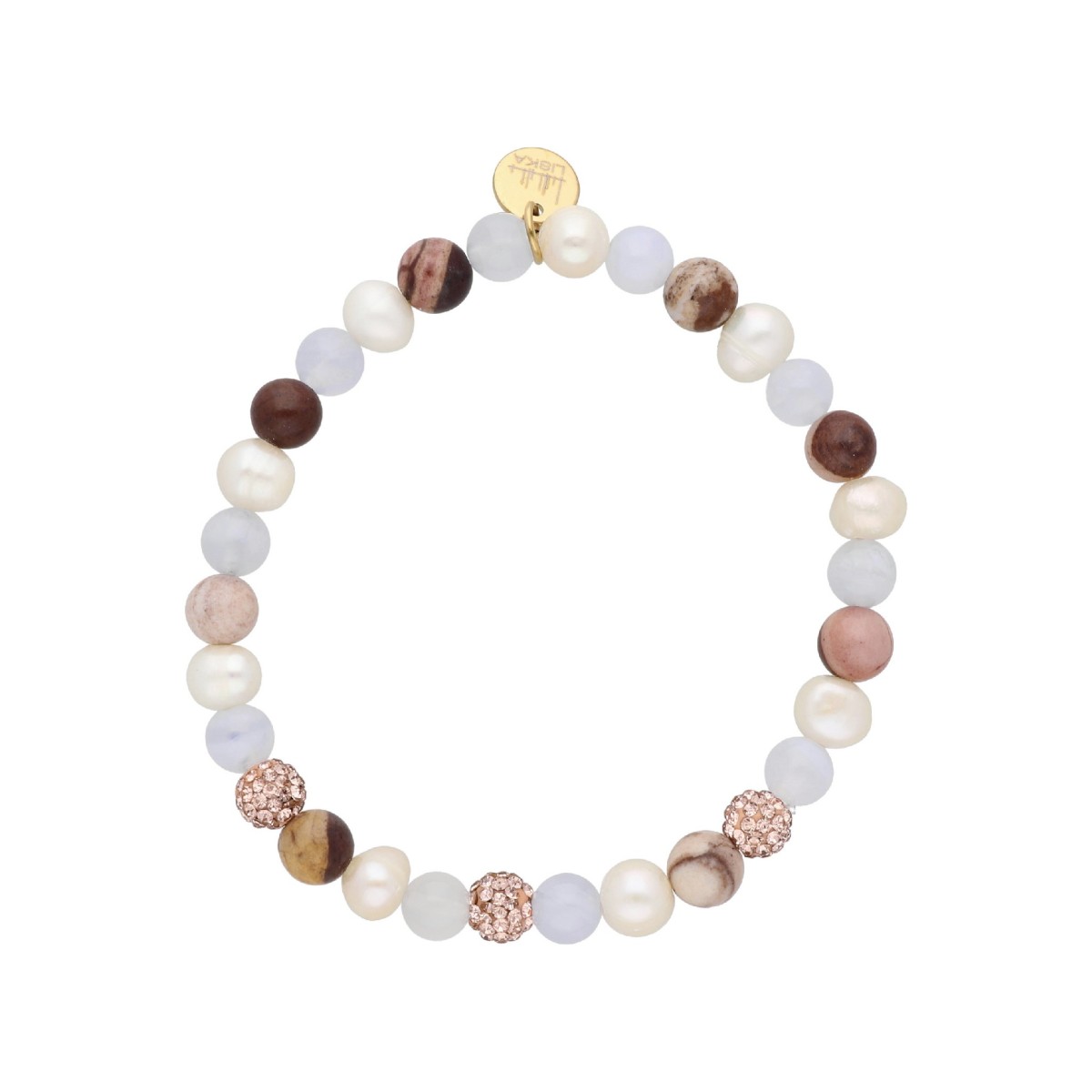 Pulsera acero y piedras naturales - SHA251-3