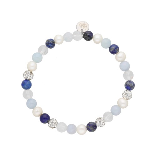 Pulsera acero y piedras naturales - SHA252-1
