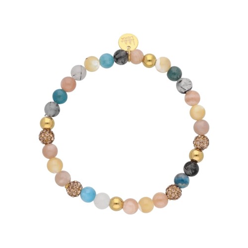 Pulsera acero y piedras naturales - SHA252-3