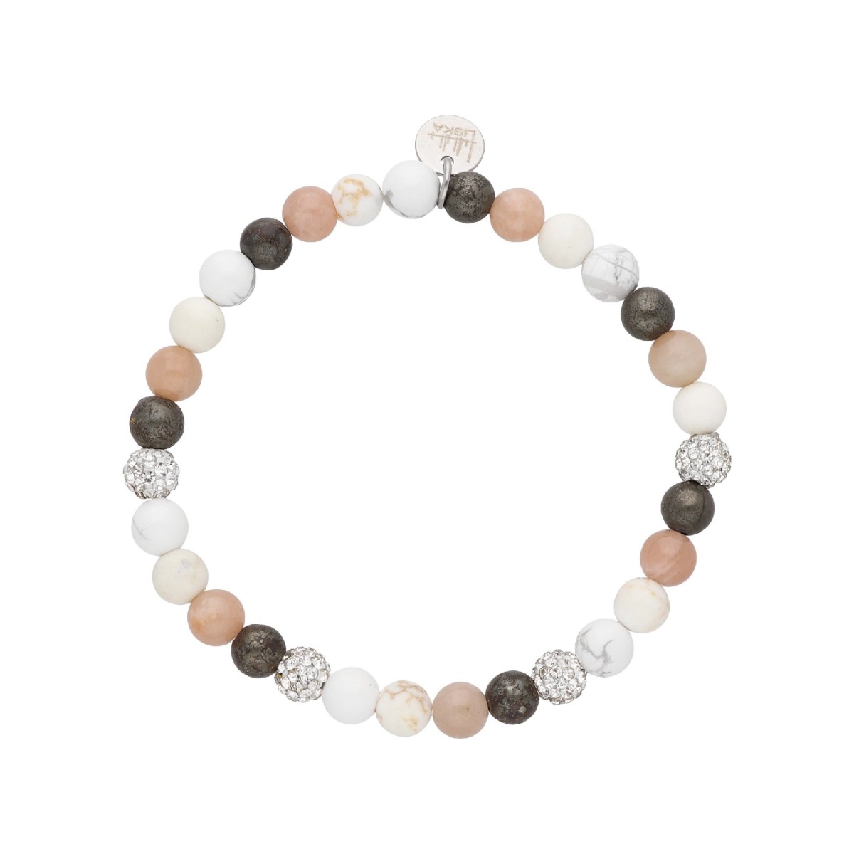 Pulsera acero y piedras naturales - SHA252-4