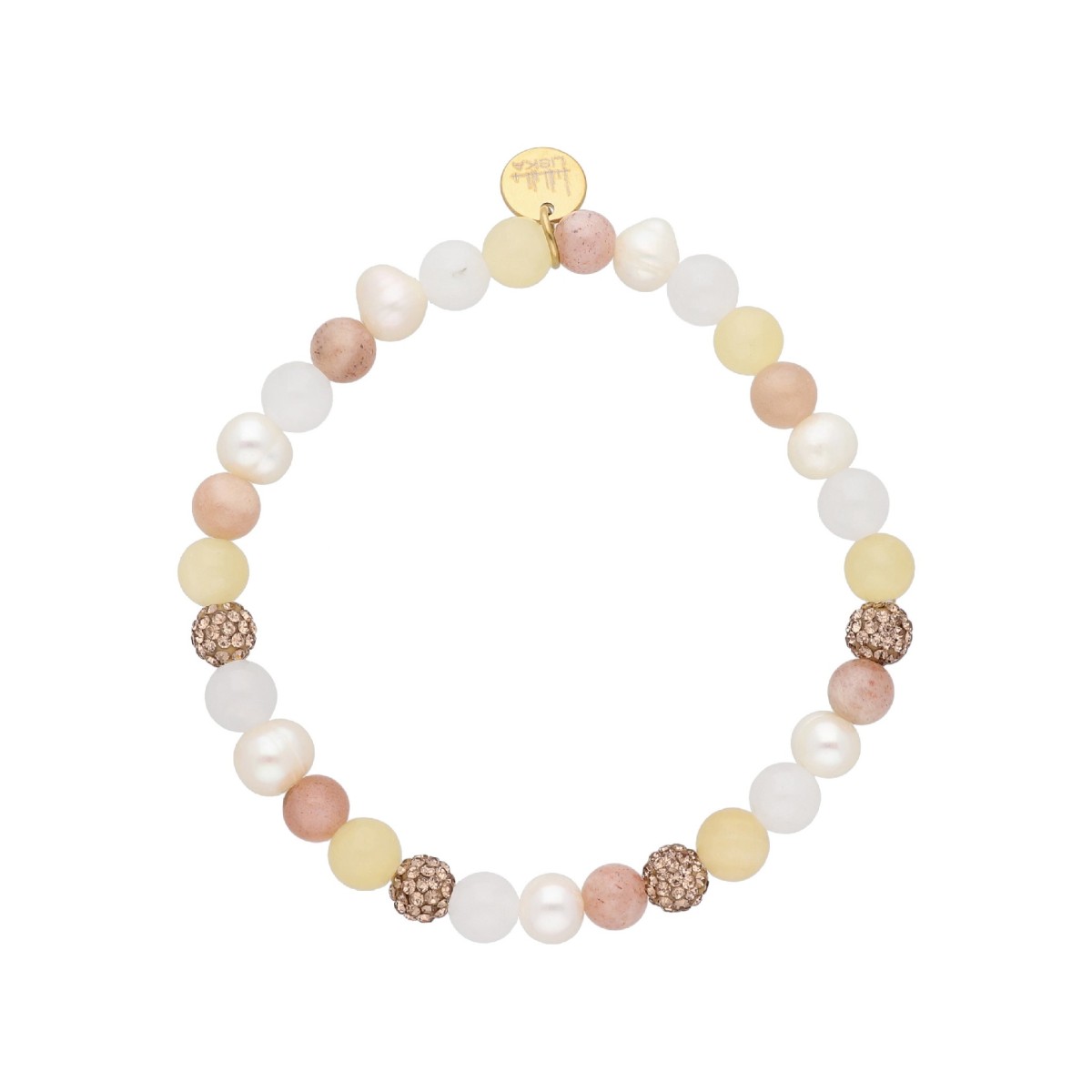 Pulsera acero y piedras naturales - SHA252-5