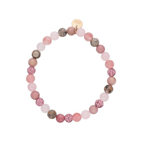 Pulsera acero y piedras naturales - SHA253-2