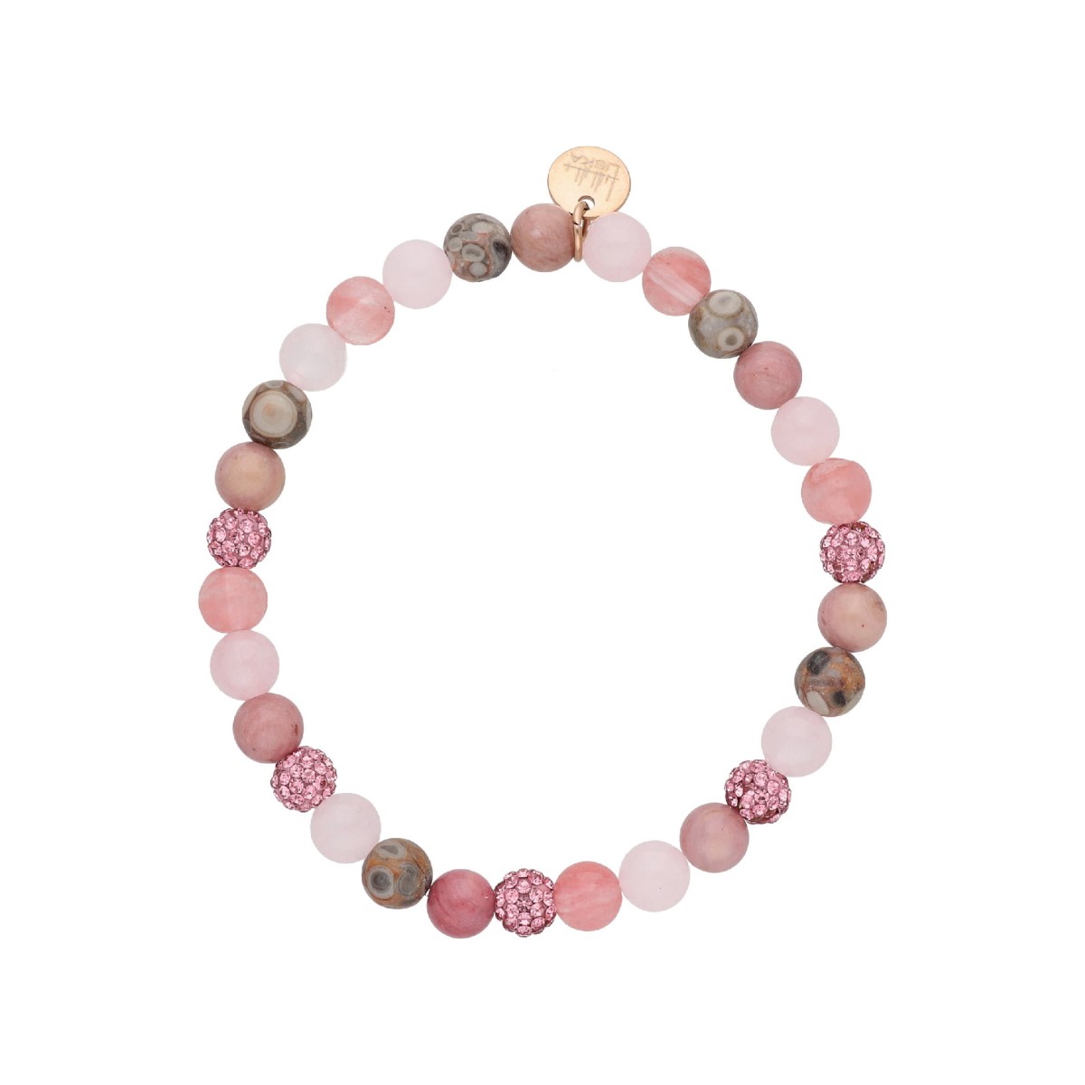Pulsera acero y piedras naturales - SHA253-2