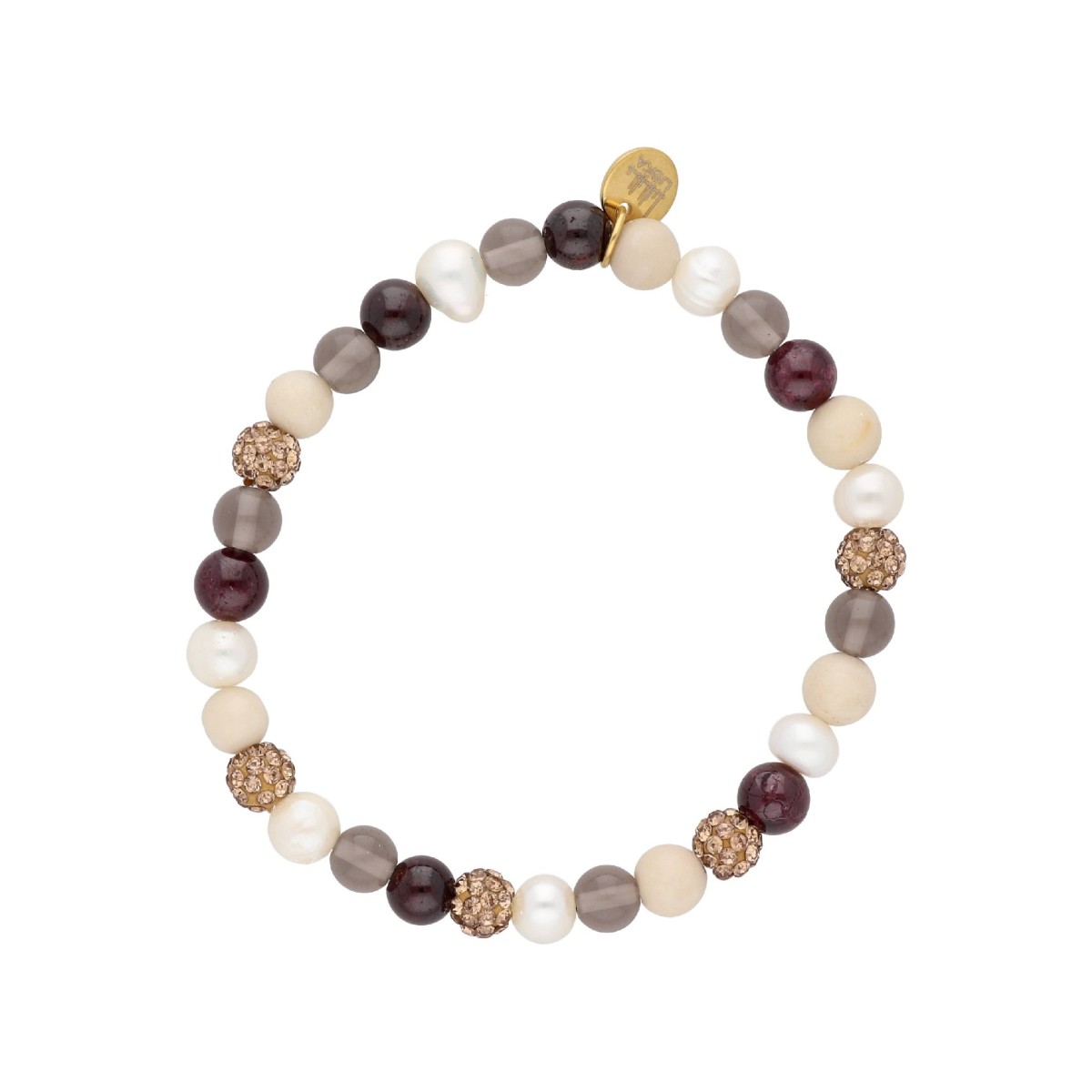 Pulsera acero y piedras naturales - SHA253-3