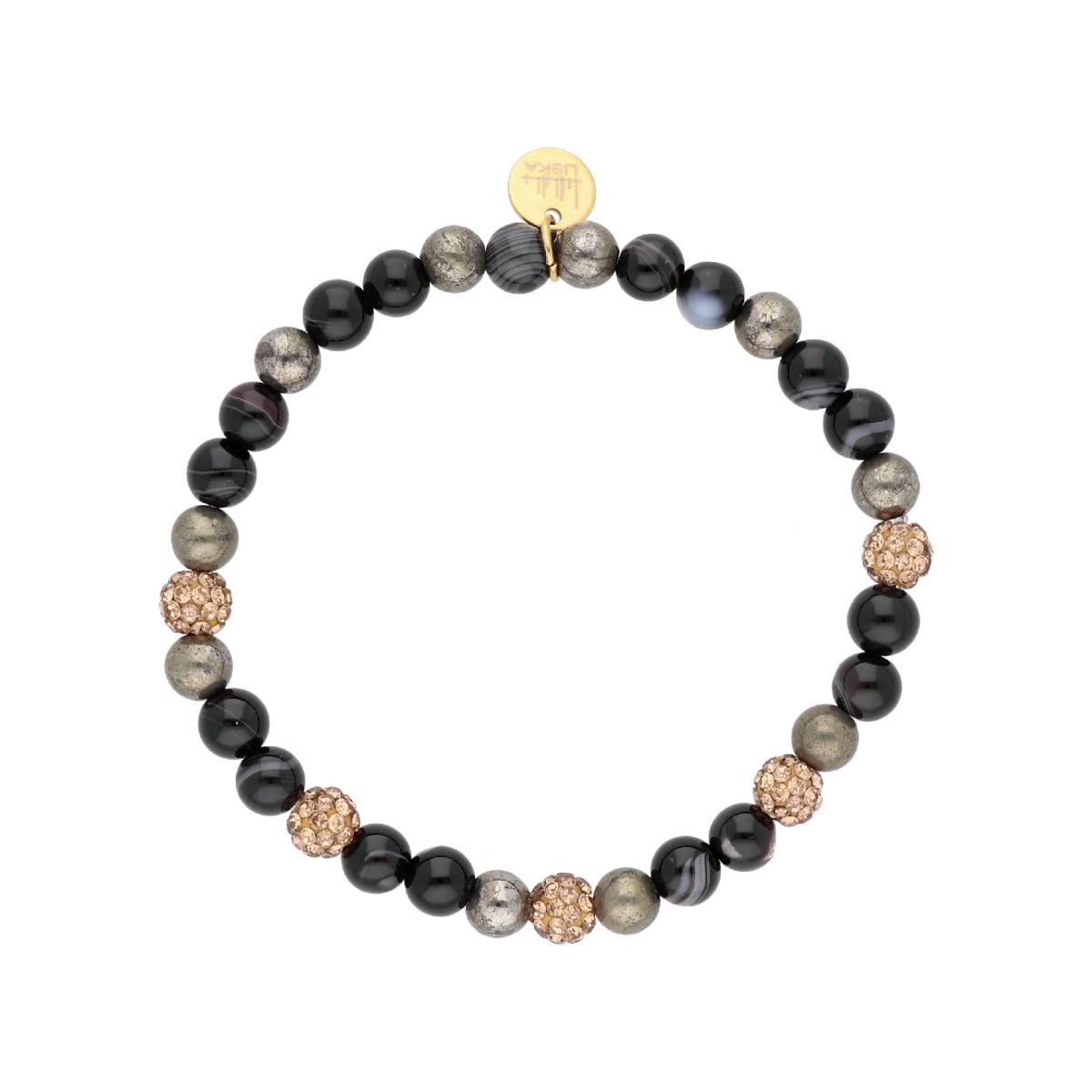 Pulsera acero y piedras naturales - SHA253-5