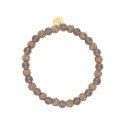 Pulsera acero y quarz fumé - SHA254-F