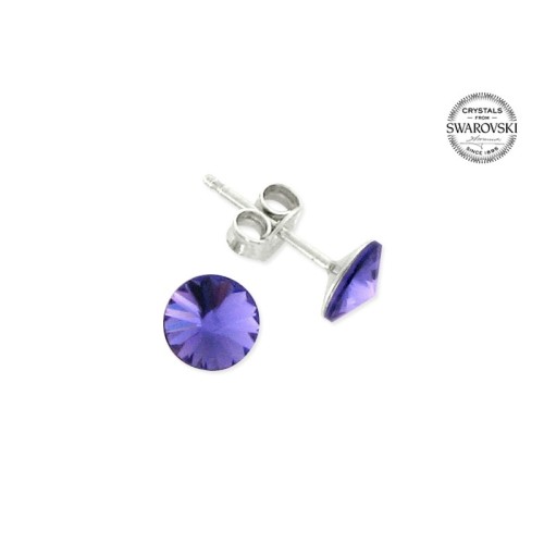 Pendientes plata y cristales Liska - LSW029A-VT