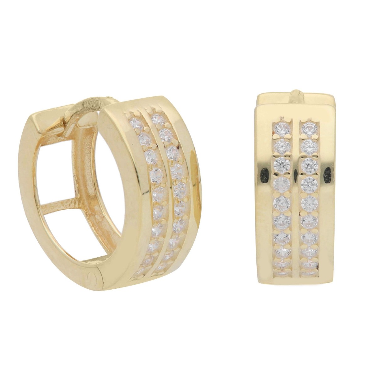 Pendientes plata y Premium Zirconia - LPZ210A-D