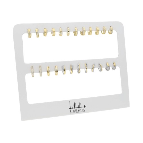 Pack 12 pendientes plata y Premium Zirconia - LPZ211PACK