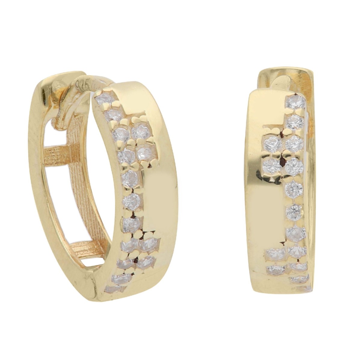 Pendientes plata y Premium Zirconia - LPZ214A-D