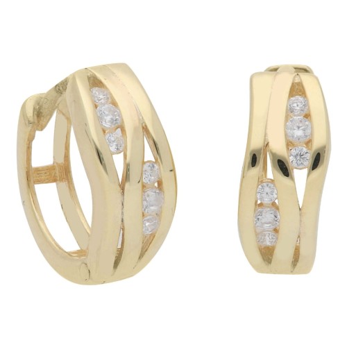 Pendientes plata y Premium Zirconia - LPZ219A-D