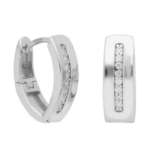 Pendientes plata y Premium Zirconia - LPZ202A