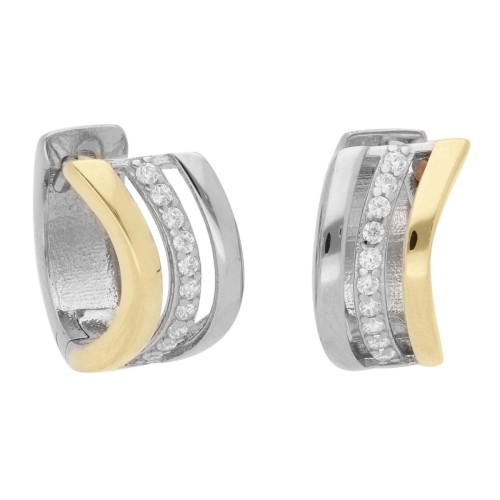 Pendientes plata y Premium Zirconia - LPZ205A-B
