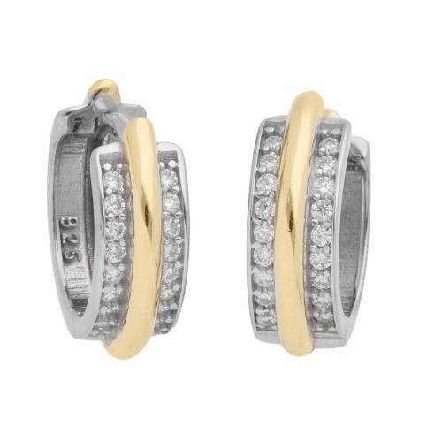 Pendientes plata y Premium Zirconia - LPZ206A-B