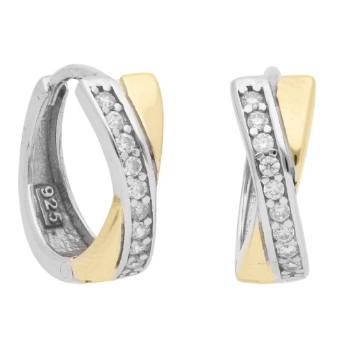 Pendientes plata y Premium Zirconia - LPZ208A-B