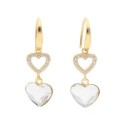 Pendientes corazón plata y Liska crystal - LSW0209A-D