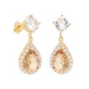 Pendientes plata y Liska crystals - LSW0207A-DLT