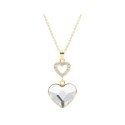 Colgante corazón plata y Liska crystals - LSW0209CL-D