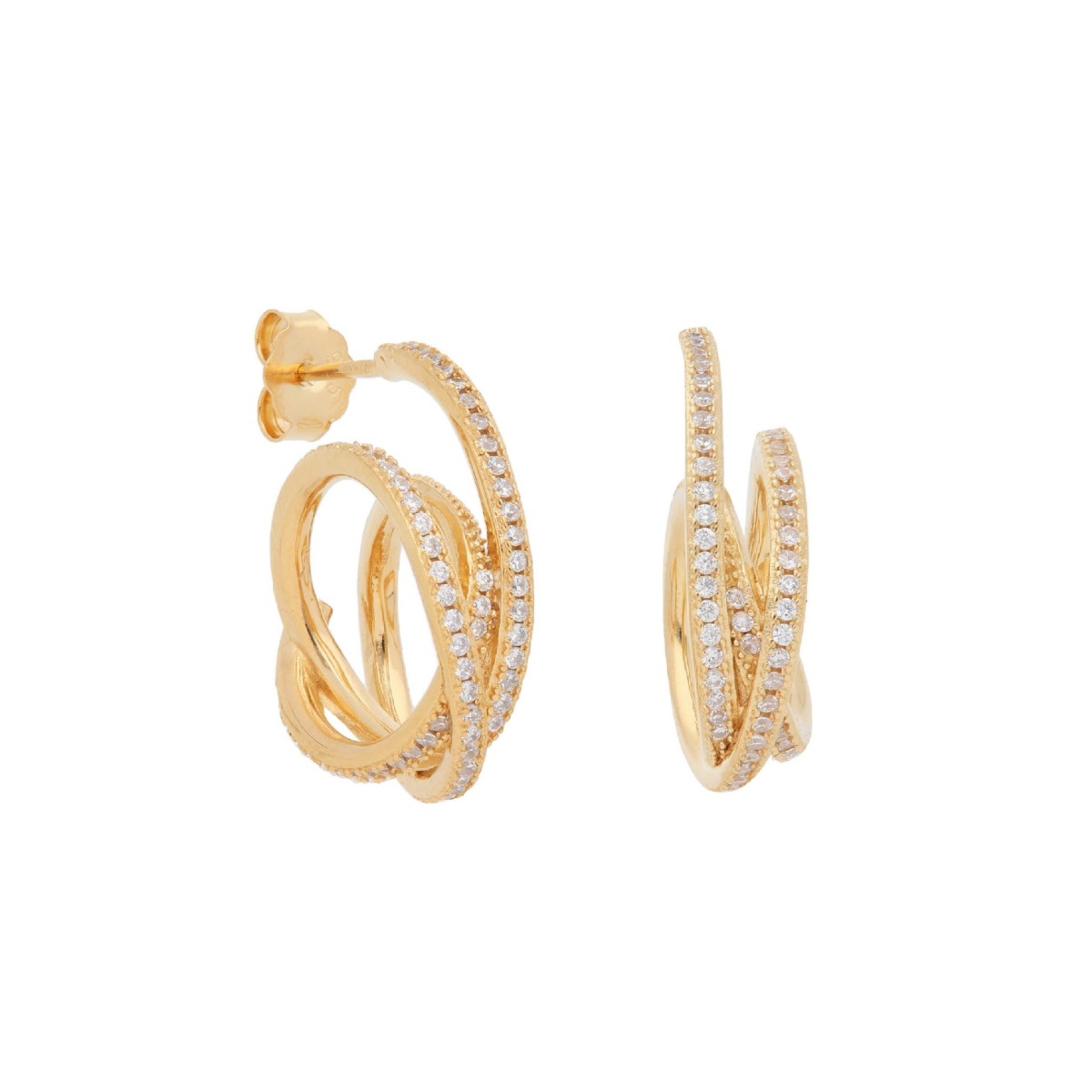 Pendientes plata y circonitas - LAD3117A-D
